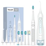 Fairywill Water Flosser Oral Irrigator 4 Jets & Sonic Electric Toothbrush Kit UK