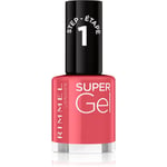 Rimmel Super Gel Geleneglelak uden UV/LED forsegling Skygge 032 Cocktail Passion 12 ml