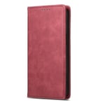 DF-05 Xiaomi Redmi Note 13 4G Wallet Case Magneettinen Auto Colsing puhelimen suojakuori - musta