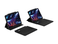 Zagg Pro Keys 2 - Tastatur Og Folioveske (Foliodekke) - Bakgrunnsbelyst - Trådløs - Bluetooth - Qwerty - Nordisk - For Apple 11-Inch Ipad Pro Wi-Fi, Wi-Fi + Cellular