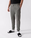 Boss Orange Sestart Mens Cotton-Terry Tracksuit Bottoms With Logo Patch A/W 24 - Grey - Size Medium