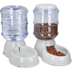 Distributeur d'eau et de nourriture sèche - Accessoires pour chats et chiens Gamelle automatique - Chat Chien & Lapin