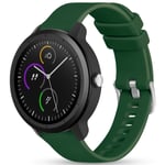 Vobafe 20mm Strap Compatible with Garmin Vivoactive 3 Strap, Soft Silicone Strap Replacement Wristband for Garmin Vivoactive 3 Music/Venu/Vivomove 3/Luxe/Style/HR/Forerunner 245/645 Music, Green