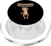 Calisthenics Monkey on Pull Up Bar Street Workout PopSockets PopGrip pour MagSafe