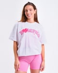 Bumpro Oversized T-shirt White/Hearts - M