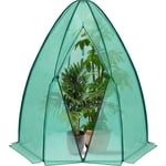 Serre de Jardin 160x160x180cm Demi-translucide 130g/m2. Serre Polyvalente Abri des Plantes. Vert GWH00702gn - Woltu