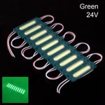 10ST LED-modul COB Ljus GRÖN 24V GRÖN 24V green 24V