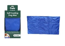 Crufts Comfortable Blue Pet Cooling Mat - 50 x 90cm (1 Pc Ideal for Dogs, Cats, and Pets