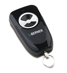 Berner 2905030 Télécommande miniature BHS121 (fréquence 868 MHz, accessoires pour motorisation de portail, 2 canaux, anneau inclus, avec LED rouge)