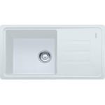 Franke Malta - Évier en fragranit BSG 611-78/39, 78x44 cm, blanc artic 114.0440.907