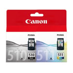 Canon Original Ink Cartridges PG510 CL511 PG-510 CL-511 For MP492 MP495 MP499 BN