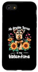 Coque pour iPhone SE (2020) / 7 / 8 Sunflowers Airedale Terrier Bingley Terrier Valentines