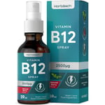 Vitamin B12 Spray 2500mcg  59ml  High Strength Supplement  Natural Berry Flavour