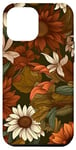 Coque pour iPhone 14 Plus Orange Bohème Groovy Motif floral années 70