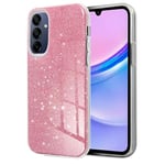 Cool Coque pour Samsung A155 Galaxy A15 / A15 5G à Paillettes Rose