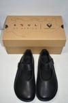 Vivobarefoot Addis WYN K Obsidian Leather Girls Kids Shoes EU 30K UK 11.5