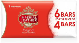 Imperial Leather Original Bar Soap, 100g (Pack of 6)