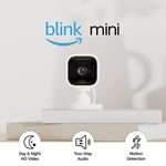 Blink Mini | Indoor plug-in pet security camera, 1080p HD day and night video, —