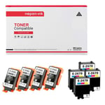 NOPAN-INK - x8 Cartouche d'encres compatibles pour Epson T266 / T267 compatibles pour WF 100W, WorkForce WF-100W