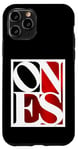 Coque pour iPhone 11 Pro Graphique rouge « One of Them Ones »