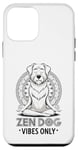 Coque pour iPhone 12 mini Zen Méditant Mandala Mindfulness Chien