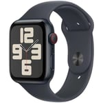 Apple Watch Se Gps + Cellular - 44mm - Boîtier Midnight Aluminium - Bracelet Midnight Sport Band - M/L