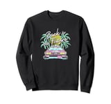 Back To The Future DeLorean Retro Palm Trees Sweatshirt