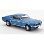 FORD MUSTANG FASTBACK 1968 ACAPULCO BLUE 1:43 Norev Auto Stradali Die Cast