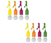 Handy Lux Lampe LED décorative,jeu de 4,LED,1 W,blanc neutre,HandyLux Colors,M14159,jaune, orange, magenta, vert