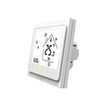 MOES Contrôleur de température Smart Thermostat WiFi, Smart Life/Tuya APP Commande à Distance pour Le Chauffage de chaudières à Eau gaz 5+2 programmables, Compatible avec Alexa Accueil Google Blanc