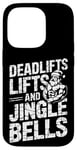 iPhone 14 Pro Funny Deadlifts and Jingle Bells Santa Claus Gym Fitness Pun Case