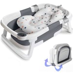 Foldable Baby Bath Tub Collapsible Newborn Safety Shower Tub Infant Bathtub