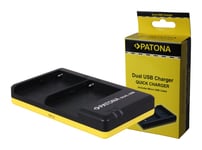 Patona Dual Quick-Lader forNikon EN-EL23 ENEL23 inklusiv Micro-USB kabel 150601952 (Kan sendes i brev)