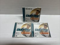 3x Sony DVD + RW 30 MINUTE 1.4GB 3" Blank Camcorder Disc (BN)