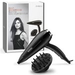 Babyliss Turbo Smooth 2200W Hair Dryer, Large Diffuser Concentrator Nozzle 5572U