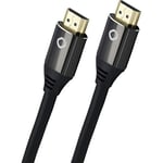 Oehlbach Black Magic MKII - 8K Ultra High-Speed HDMI Cable - 8K FUHD 60Hz 4320p / 4K 120Hz 2160p - 48Gbit/s (21:9 Cinema, 3D, Dolby Vision, Dynamic HDR 10+, VRR, eARC, UHD2) - 3 Metres Black