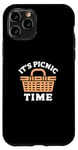 Coque pour iPhone 11 Pro It's Picnic Time - Fun Picnic Basket Design for Outdoor Love