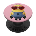 Despicable Me Minions Dave Valentine's Day Heart Glasses PopSockets PopGrip Interchangeable