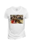 T-Shirt Homme Col V Michael Jordan Assis Chicago Bulls Basketball Superstar