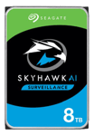 8 TB Seagate Skyhawk AI, 7200 rpm, 256 MB cache, SATA3, Surveillance med 3 års Seagate Rescue Data Recovery