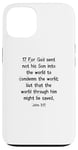 iPhone 13 John 3:17 King James Bible Verse, KJV Case