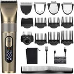 Hatteker Men's Beard Trimmer Professional Cordless Hair Clipper Hair Trimmer Shaver Detail Trimmer for Men Waterproof 4 in 1