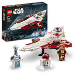 LEGO Star Wars Obi-Wan Kenobi’s Jedi Starfighter, Buildable Toy with Taun We Minifigure, Droid Figure and Lightsaber, Attack of the Clones Set 75333