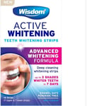 Wisdom Active Whitening Teeth Strips Easy Application Bright Smile