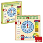 Goula - Horloge calendrier Apprentissage des mois, saisons, jours et heures