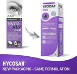 Hycosan Dual Eye Drops Soothing Relief From Itchy, Burning, Dry Eyes - Pack of 3