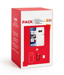 Pack Smartphone Nothing Phone (2a) 6,7" 5G Double nano SIM 256 Go Blanc + Chargeur 45W Power Delivery + Coque + Lanière