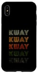 Coque pour iPhone XS Max T-shirt Kway Love Heart style grunge vintage noir Kway