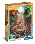 Clementoni Jigsaw Puzzle Disney The Lion King 1000 Pieces - Compact Box, Poster Included, Disney, Puzzle For Adults 14-99 Years, Gift For Men/Women, Made In Italy, 39902