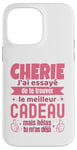 Coque pour iPhone 14 Pro Max Cadeau Original Chérie Saint Valentin Amour Couple Humour